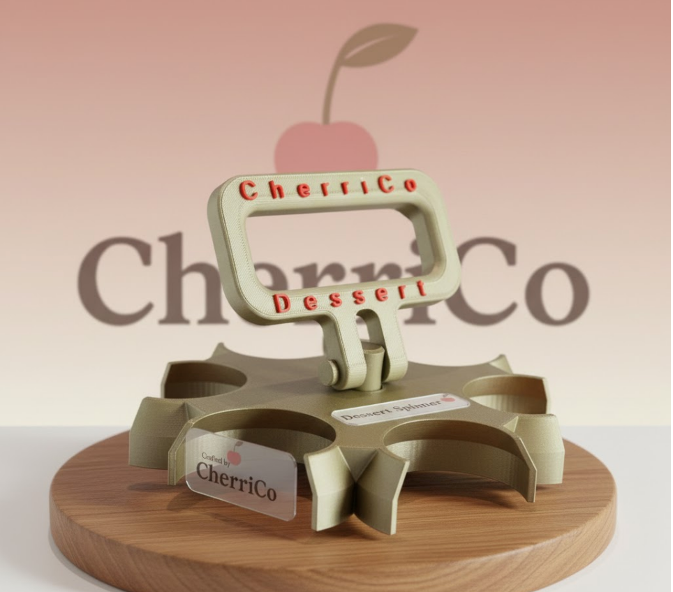 CherriCo Can Holder Spinner – Commercial & Event Use-Red/silver colors