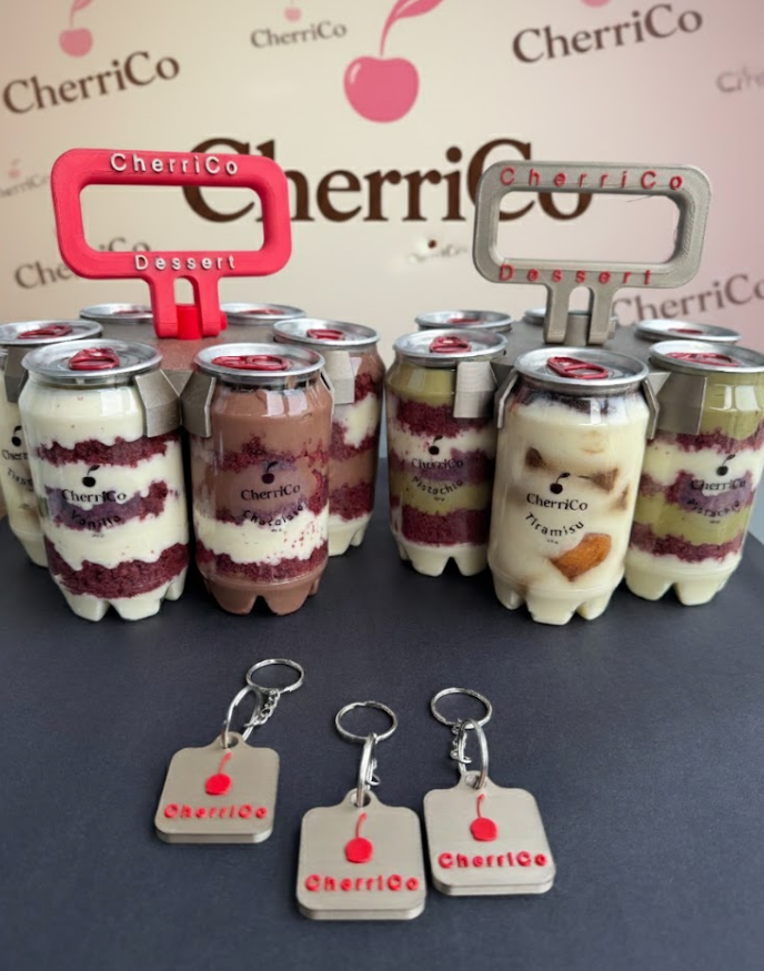 CherriCo Can Holder Spinner – Commercial & Event Use-Red/silver colors